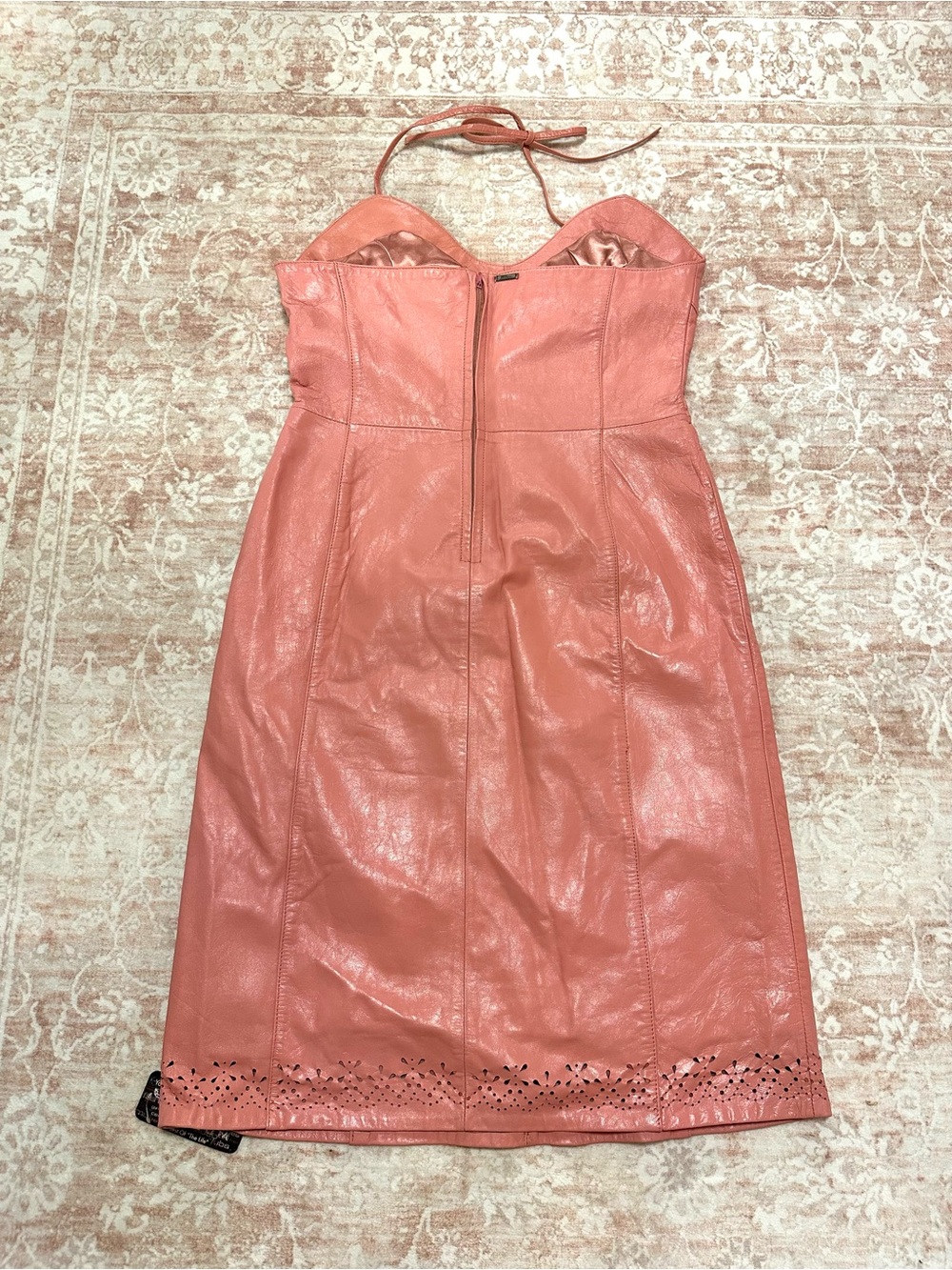 Vintage 🪷 Real Leather Y2K FUBU Dress - RARE - Picture 7 of 16